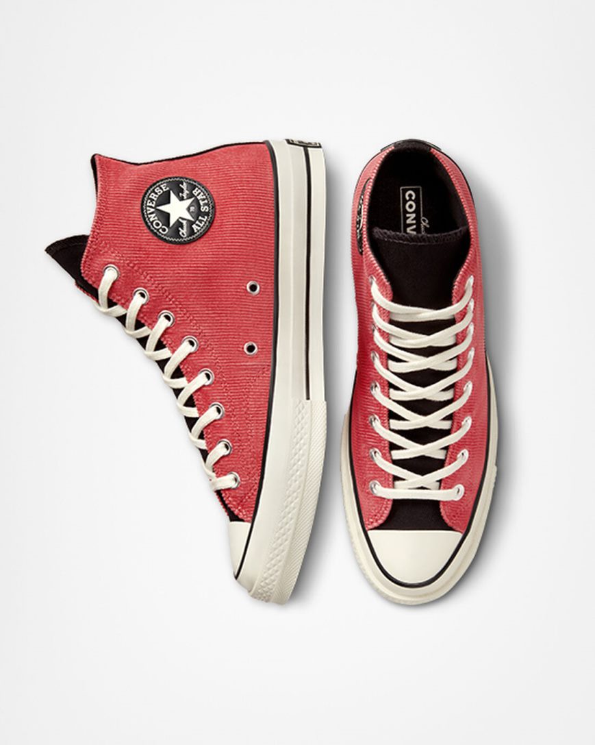 Tenisi Inalti Barbati Converse Chuck 70 Workwear Rosii Negrii | RO Q13TJA289